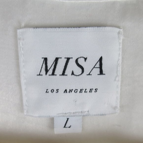 Misa Los Angeles Flutter Blouse Size L - Picture 7 of 8